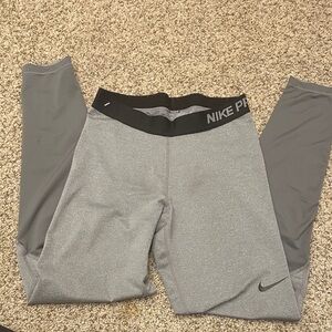 Nike Gray Pro Leggings